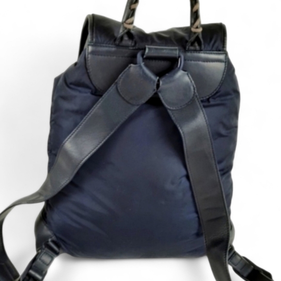 BALENCIAGA Motocross Classic Traveller Backpack Traveler Top Handle Bag Blue - Picture 8 of 16